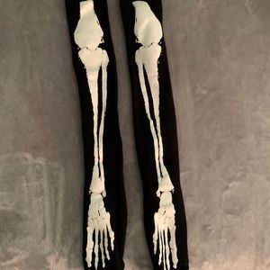 Socks halloween skeleton knee socks  one size